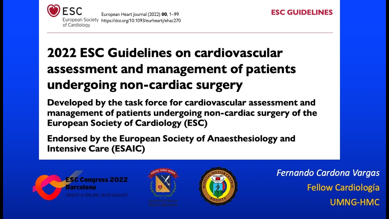 Parte 2: 2022 ESC Guidelines On Cardiovascular Assessment And ...