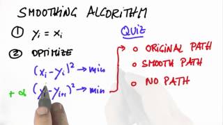 Smoothing Algorithm 3 - Artificial Intelligence for Robotics