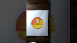 Easy Drawing scenery | oil pastel drawing | Easy drawing Ideas #shorts #short