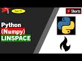 Python (numpy): Use LINSPACE to create an array #shorts