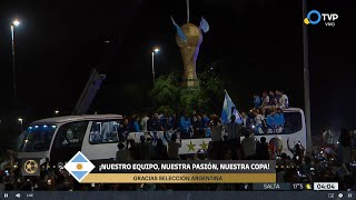Llegada de la selección Argentina a Ezeiza resumen corto