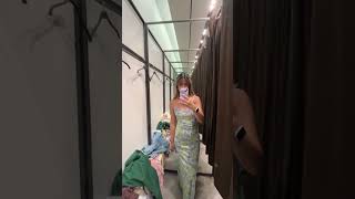 wedding guest dress try-on for summer wedding