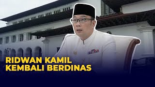 Momen Ridwan Kamil Kembali Bekerja Usai Berduka, Mata Sembab  Jadi Sorotan