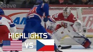 Team USA vs Team Czechia Semi final Highlights | IIHF 2025 World Junior Championship