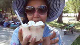 Miss Mary Culinary Food Review 277 Thai Palm Fruit Ice Cream in Coconut Shell