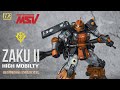 HGUC ZAKU II HIGH MOBILITY SHIN MATSUNAGA EVOLVE COLOR CUSTOM