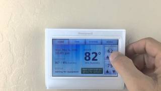 Honeywell 9000 Wi-Fi thermostat screen lock /password reset