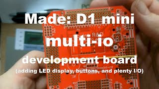 Made: PCBWay D1 mini multi-IO devboard - ESP8266 robot