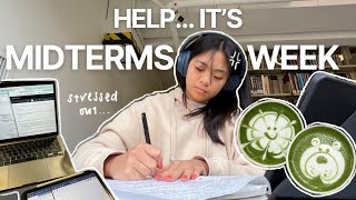 EXAM WEEK STUDY VLOG 💭📓 MOST PRODUCTIVE midterms study with me, staying motivated, UCLA campus life