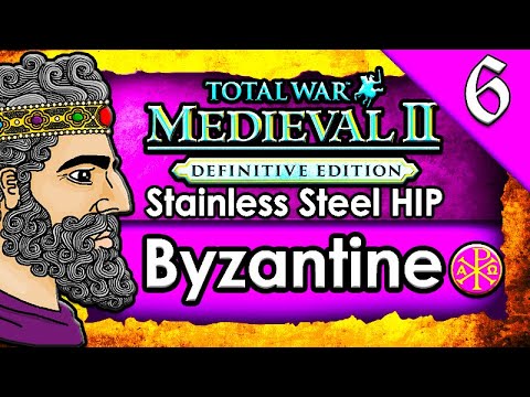 CRUSADERS ATTACK BYZANTIUM! Medieval 2 Total War: Stainless Steel HIP Byzantine Campaign Gameplay #6