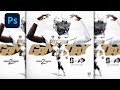 (NEW) Sports Poster Design Tutorial 2024 - 3D Text Effect