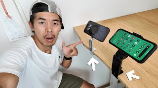 QOL爆上がり！？デスクが簡単にスマホスタンドになっちゃうヤバいの見つけてきました。