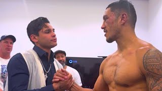 RYAN GARCIA GOES WILD IN JAI OPETAIA DRESSING ROOM POST FIGHT | UNSEEN EXCLUSIVE