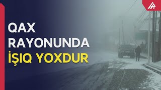 Qarlı-şaxtalı hava kəndləri işıqsız qoydu - APA TV