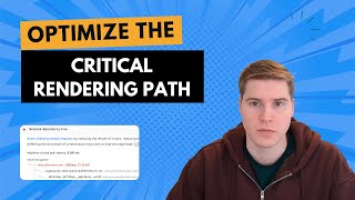Analyze the critical rendering path with the network dependency tree