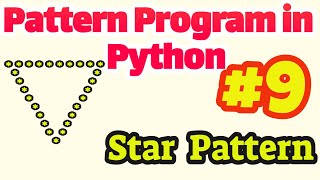 Pattern Program in Python #9: Star Pattern(Hollow Opposite Triangle)