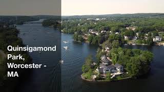 Voei o drone em Quinsigamond State Park, Worcester - MA.