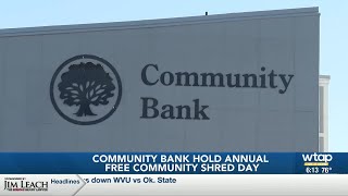 Community Bank holds annual free community shred day