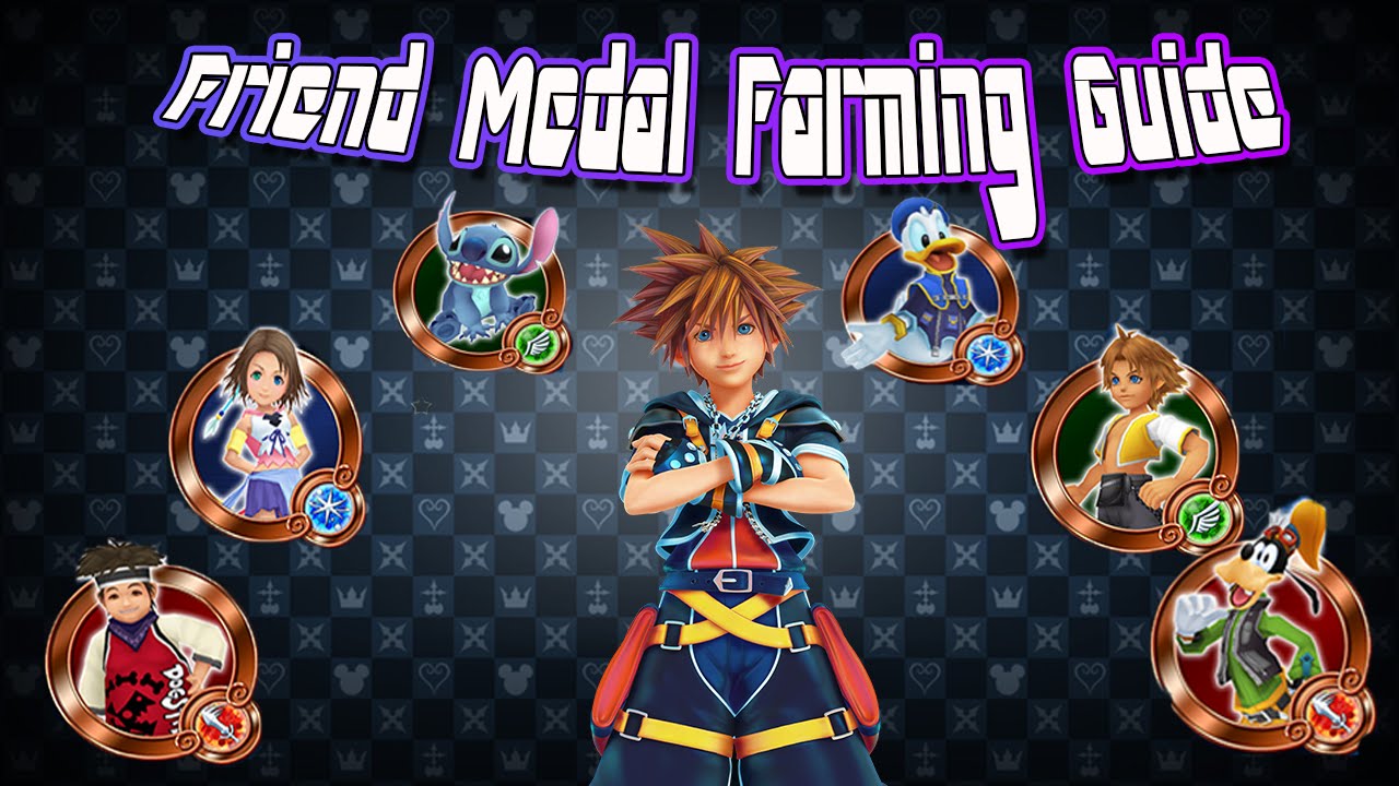 KHUX Friend Medal Farming Guide- Kingdom Hearts Unchained X Guide - YouTube