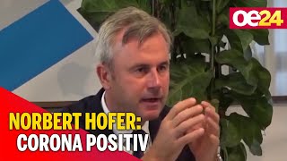FPÖ-Obmann Norbert Hofer positiv getestet