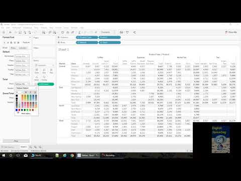 TABLEAU SUBTOTALS TABLEAU SUBTOTALS