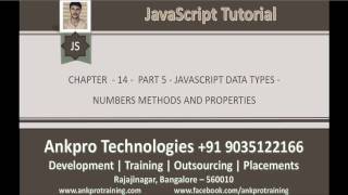 JavaScript for beginners - Chapter 14 - Data types Part 5 - Numbers Methods and Properties