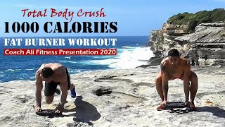 1000 Calories Total Body HIIT Workout using a WEIGHT PLATE