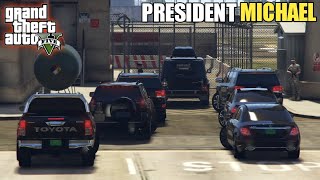 GTA 5 | President Michael Arrives At Army Headquarters | Security Protocol | Game Loverz