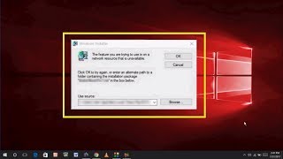 How to Fix Windows Installer Error the Feature You Trying to Use in on a Network Resource That is Un