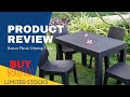 Rattan plastic table & Chairs ||Product Review