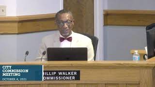 City Commission Meeting - October 4, 2021