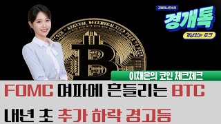 FOMC 여파에 흔들리는 비트코인...내년 초 추가 하락 경고등?