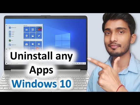 How to uninstall apps on windows 10