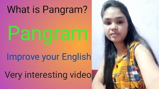 What is pangram / pangram kise kahte hai | Example of pangram