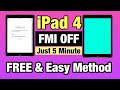 FREE FMI OFF iPad 4 iCloud Locked Just 5 Minute