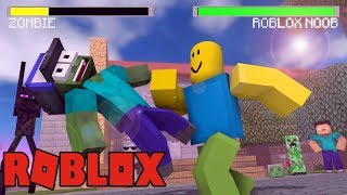 Minecraft Vs Roblox Zombie Attack Challenge
