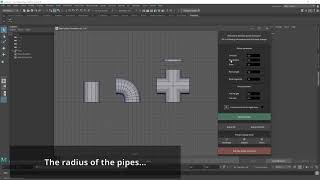 [Maya/Python] Pipe System Generator