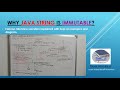 Why string is immutable in java interview questions in english | Explained with example - Part 1