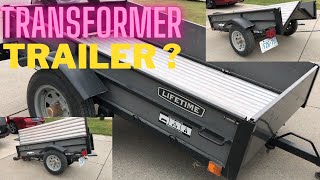 Best Fold Up Trailer from Canadian Tire. How to fold \u0026 unfold a trailer.