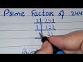 prime factors of 244 prime factorization