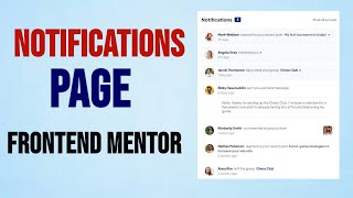 NOTIFICATIONS PAGE | FRONTEND MENTOR CHALLENGE | JAVASCRIPT PROJECT