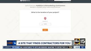 This site finds home contractors for you