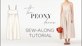 DIY Gathered Maxi Dress with Empire Waist | Peony Dress Sew-Along Tutorial