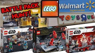 Star Wars Battle Pack Hunt at the LEGO Store, ToysRus & Walmart