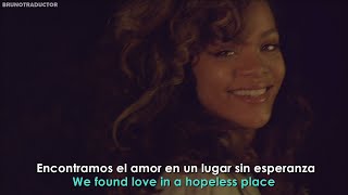 Rihanna - We Found Love ft. Calvin Harris // Lyrics + Español // Video Official