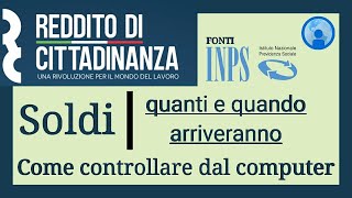 REDDITO DI CITTADINANZA: come vedere date e importo