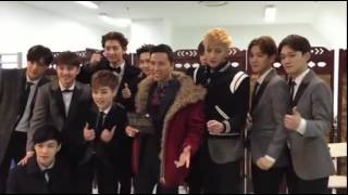 【PT韬吧】[ENG SUB] 150116甄子丹后台遇“粉丝”EXO 欢乐玩自拍