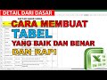 Cara Membuat Tabel di Excel untuk Pemula mulai dari dasar