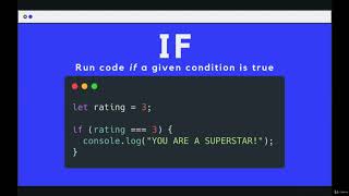Controlling Program Logic and Flow: If Statements --The Modern JavaScript Bootcamp