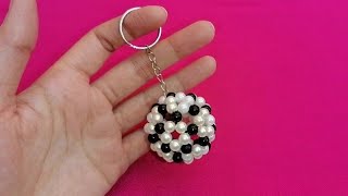 ⚽️How To Make Beaded Football Medal or Keychain/Very Easy To Follow For Beginners صنع كرة قدم بالخرز